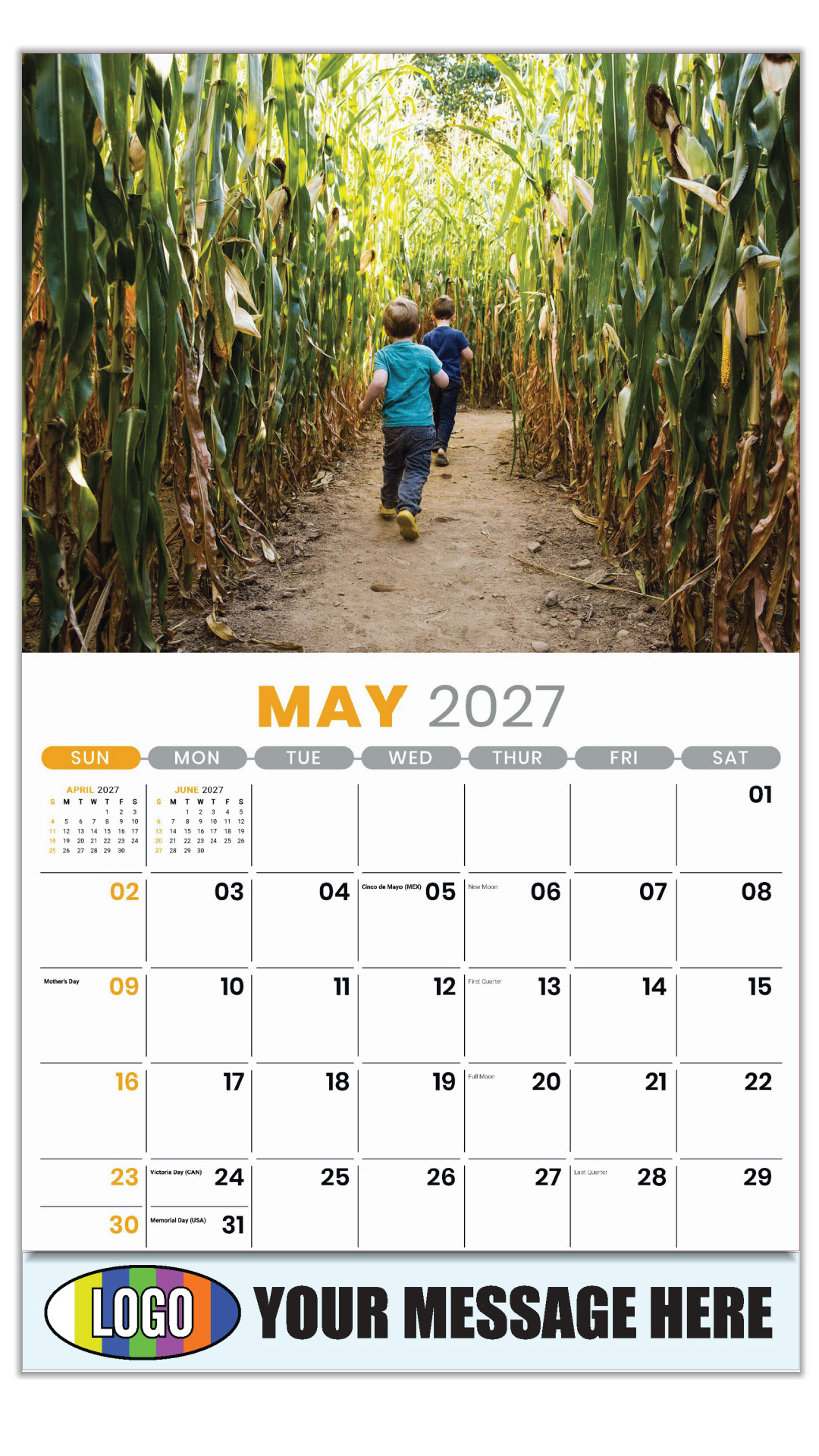 2027 Country Spirit Business Promotional Calendar