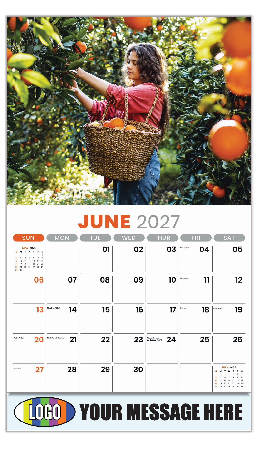 2027 Country Spirit Business Promotional Calendar