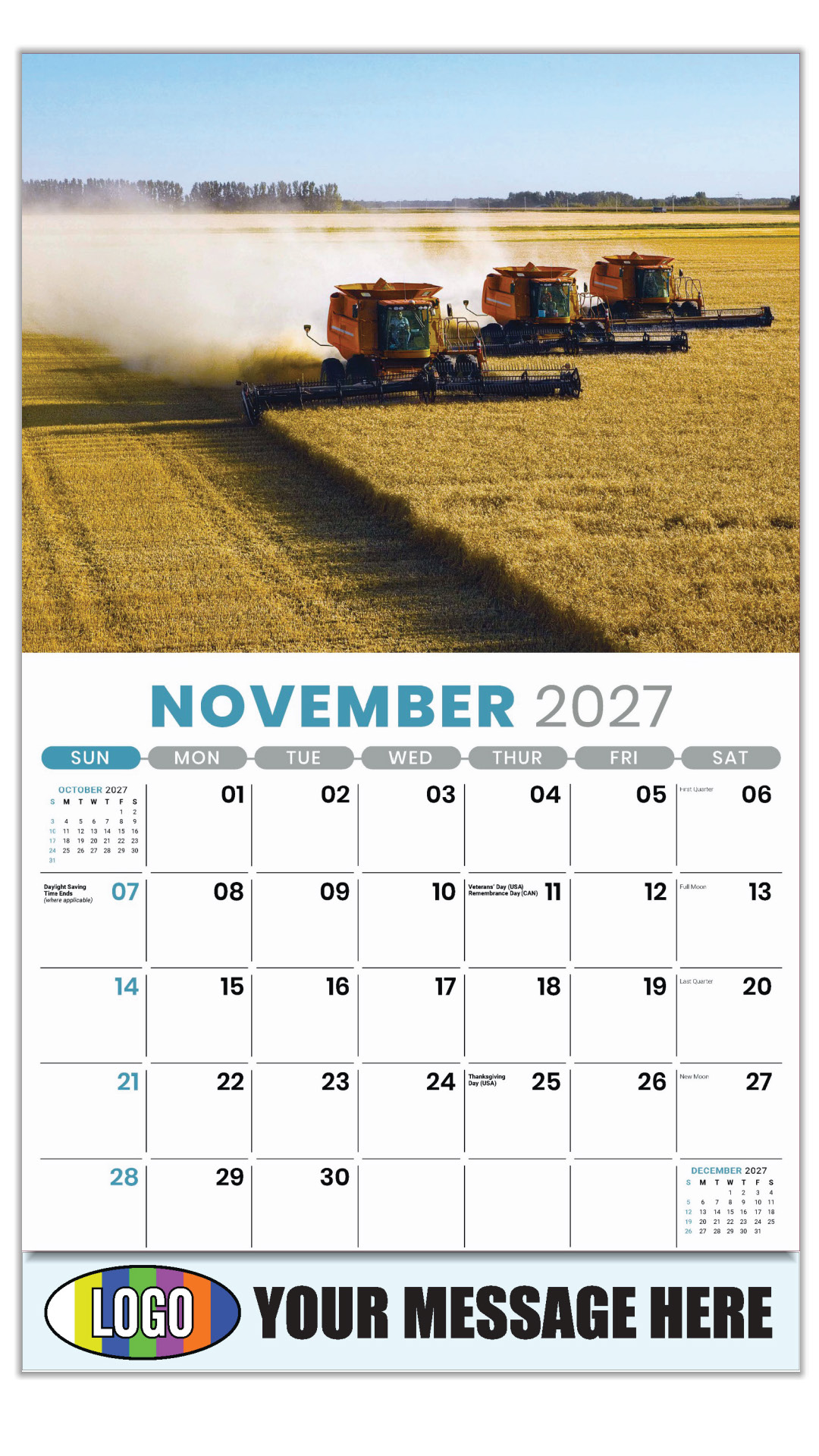 2027 Country Spirit Business Promotional Calendar
