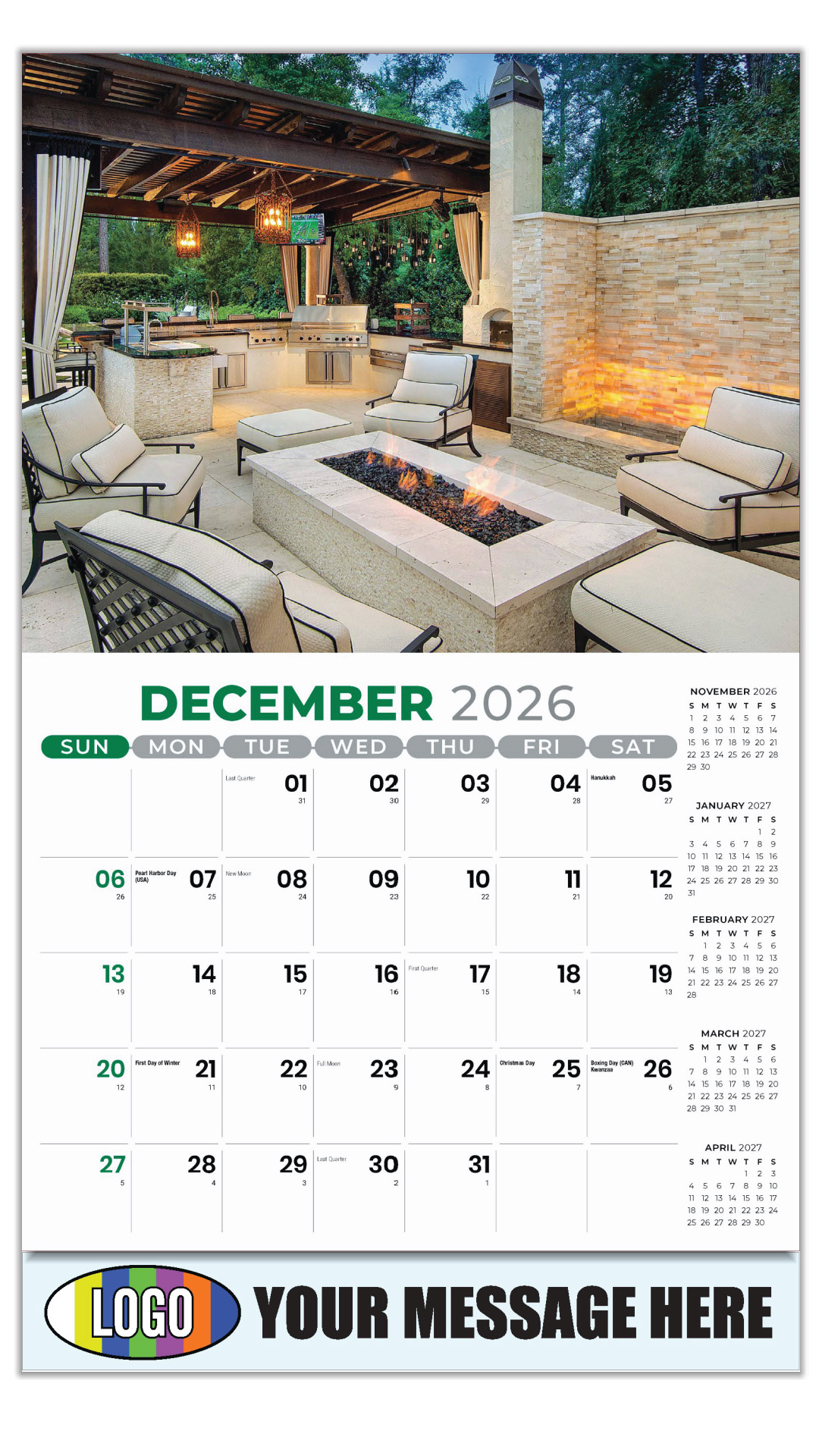 2027 Decor and Design Business Promotional Calendar