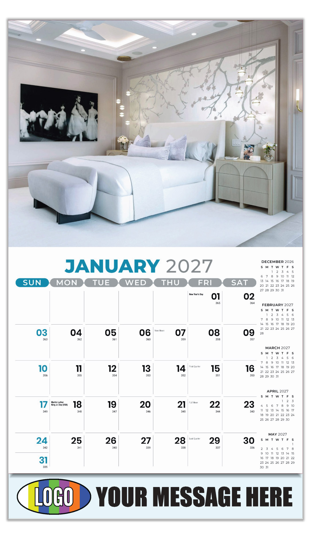 2027 Decor and Design Business Promotional Calendar