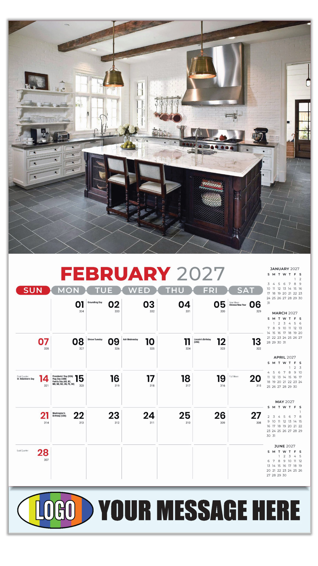 2027 Decor and Design Business Promotional Calendar