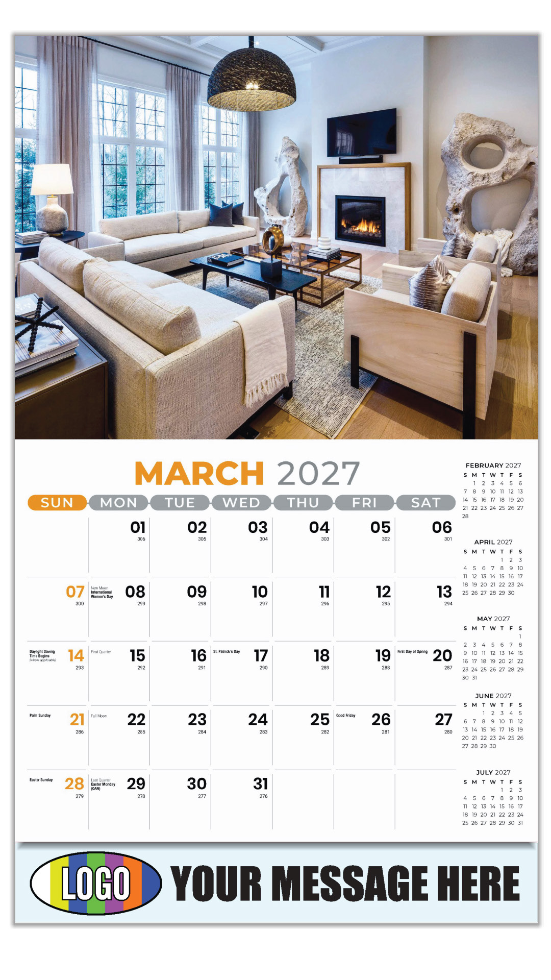 2027 Decor and Design Business Promotional Calendar