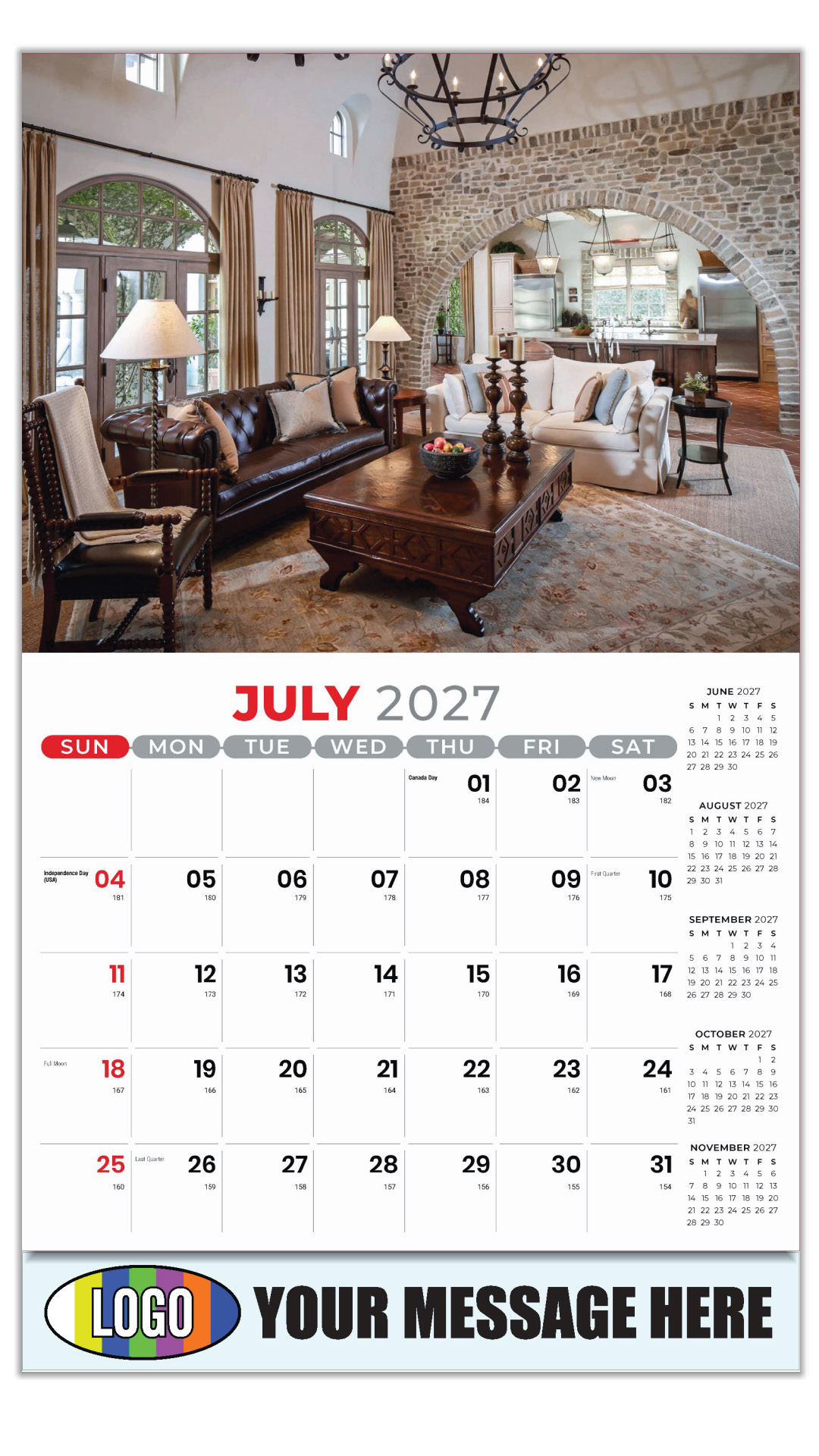 2027 Decor and Design Business Promotional Calendar