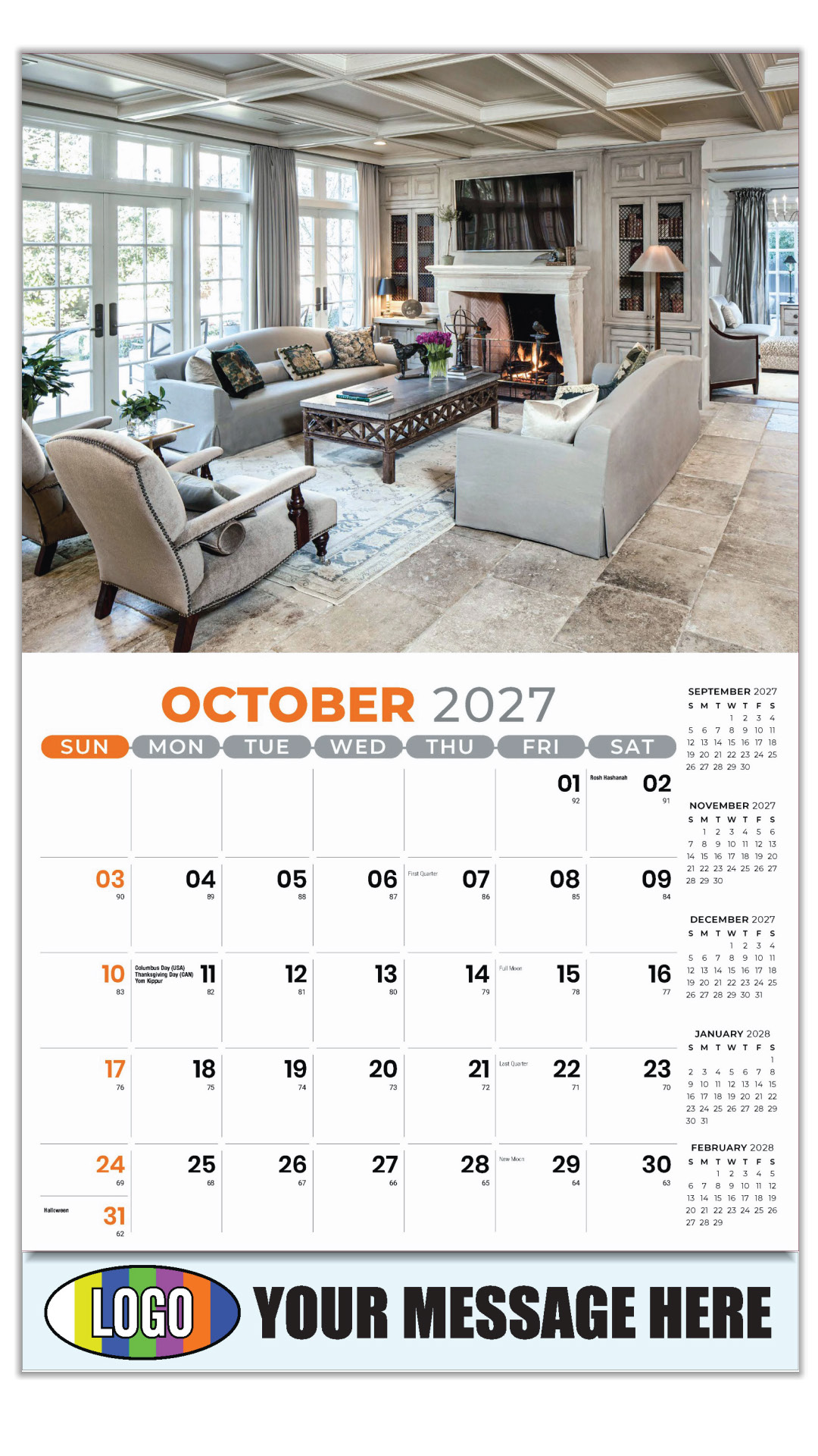 2027 Decor and Design Business Promotional Calendar