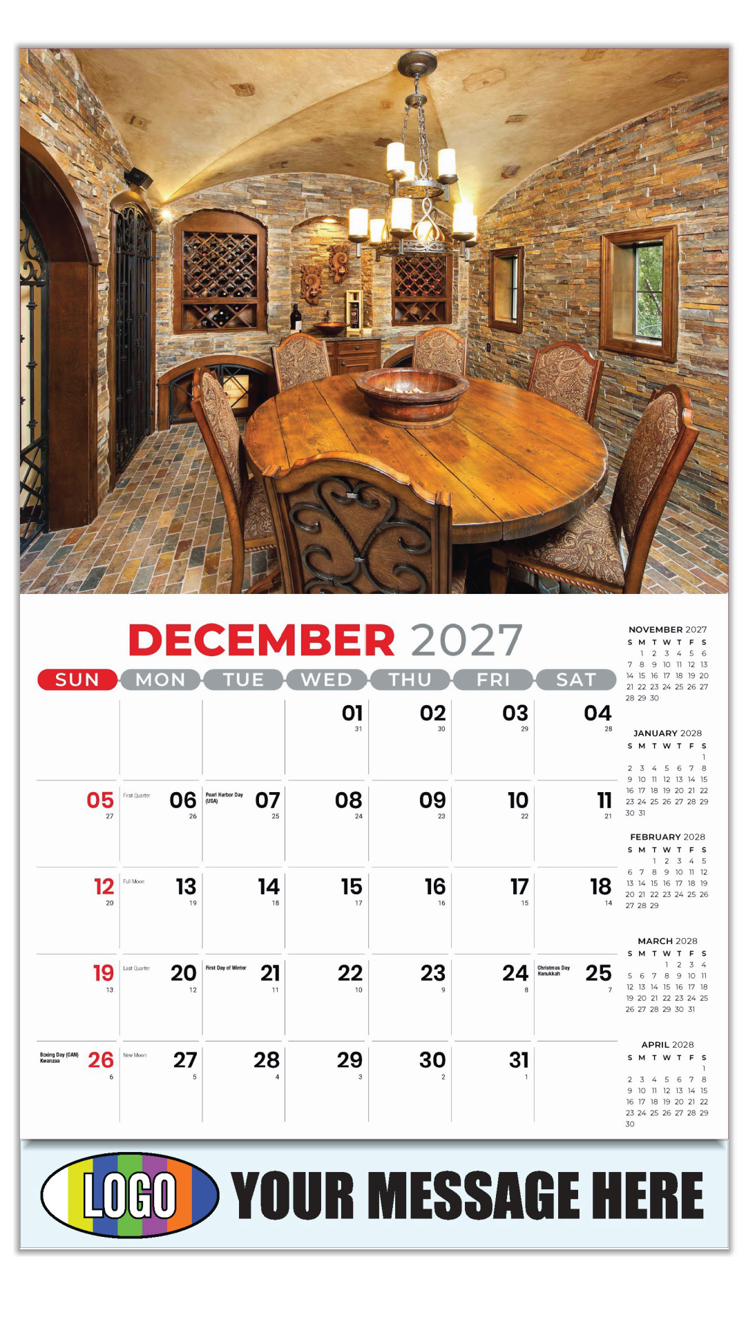 2027 Decor and Design Business Promotional Calendar