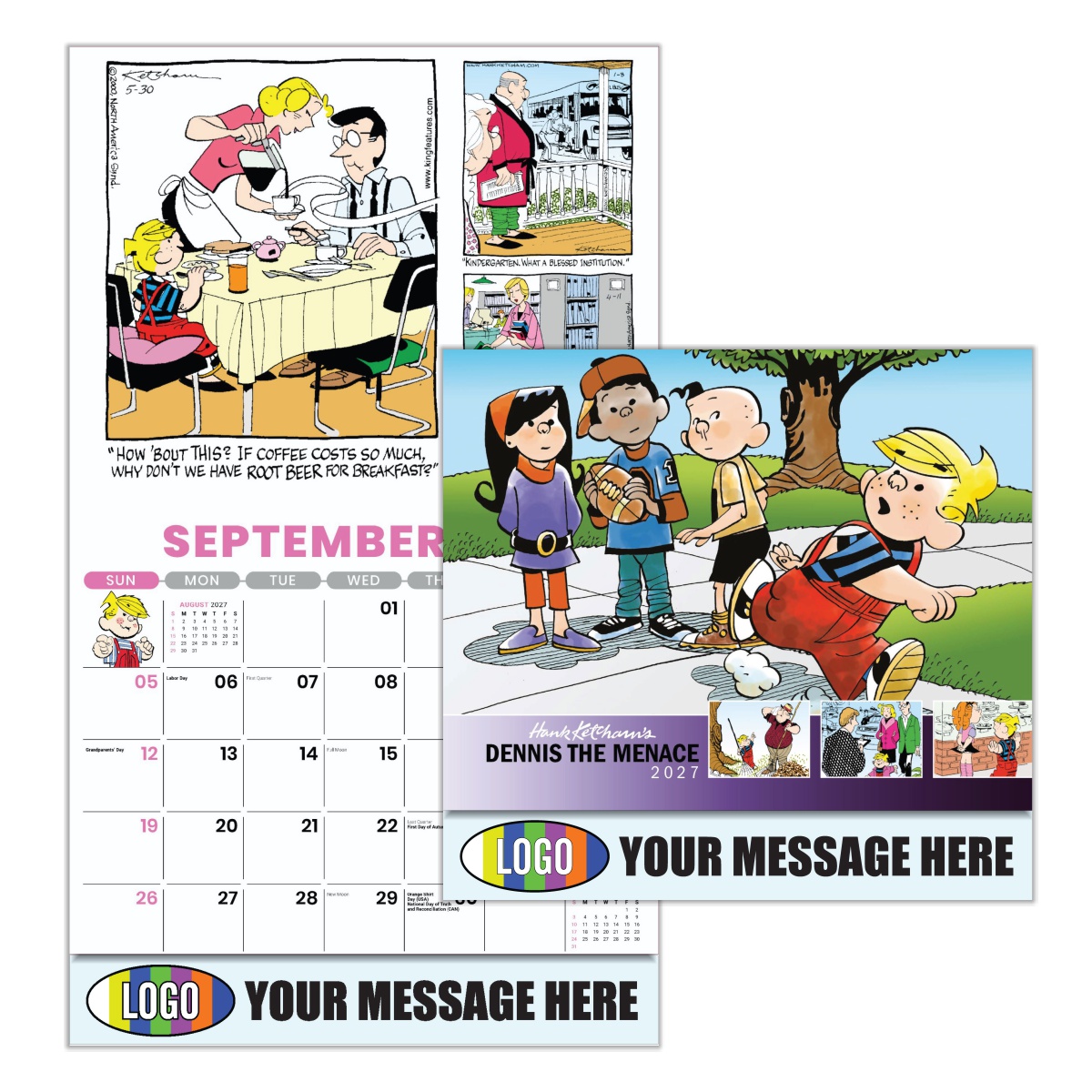 2027 Dennis the Menace Business Promotional Calendar