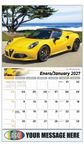 2027 Exotic Cars Bilingual Business Promotional Calendar