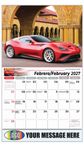 2027 Exotic Cars Bilingual Business Promotional Calendar