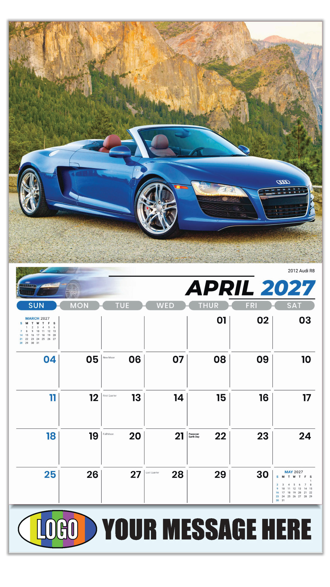 2027 Exotic Cars Business Promotional Calendar
