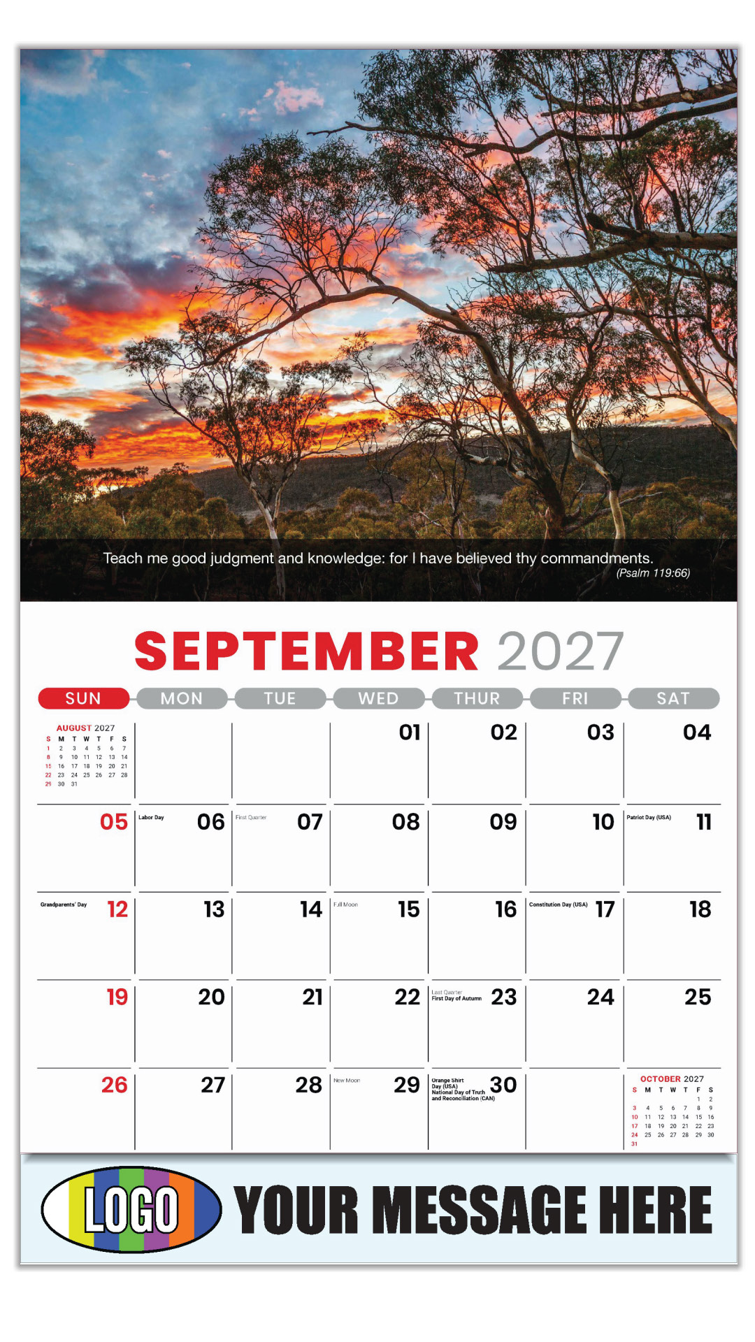 2027 Faith Passages Business Promotional Calendar