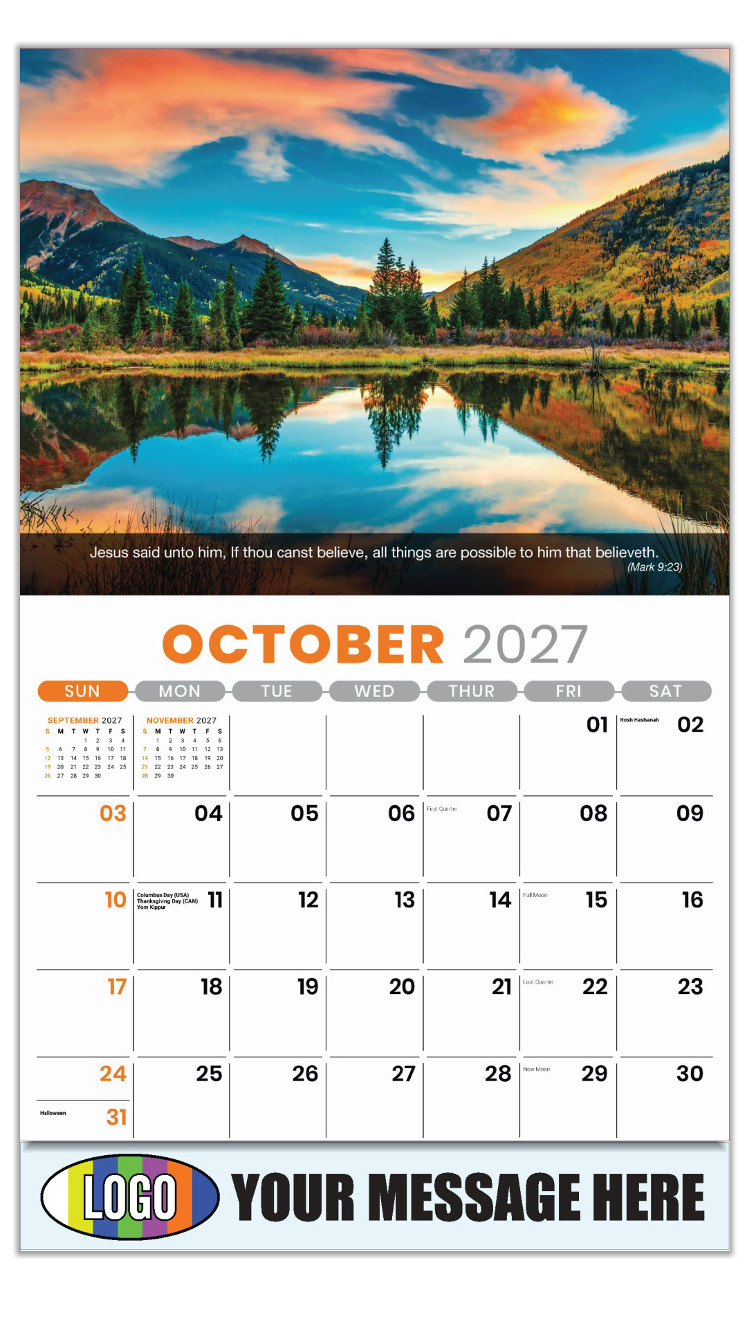 2027 Faith Passages Business Promotional Calendar