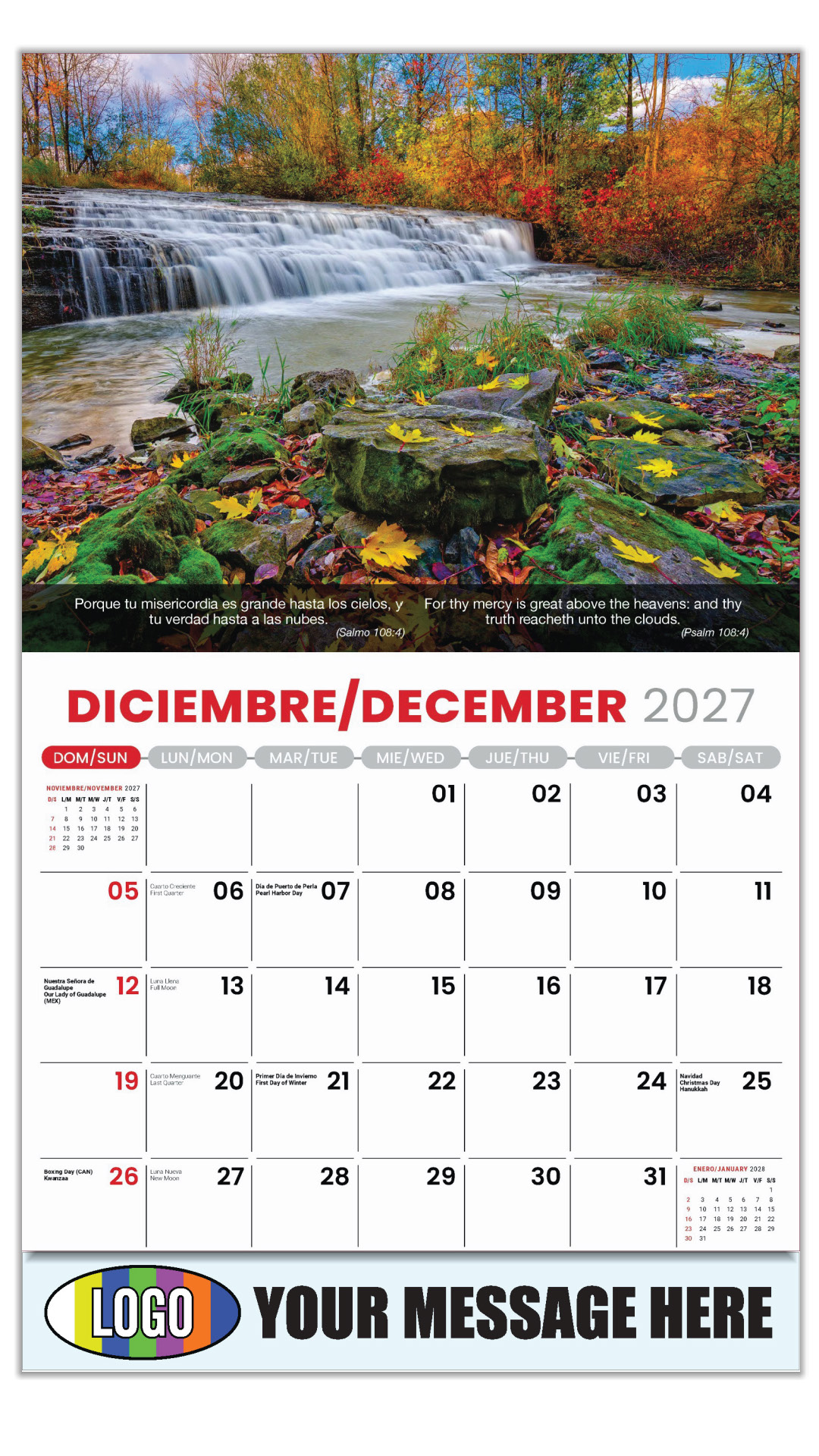 2027 Faith Passages Bilingual Business Promotional Calendar