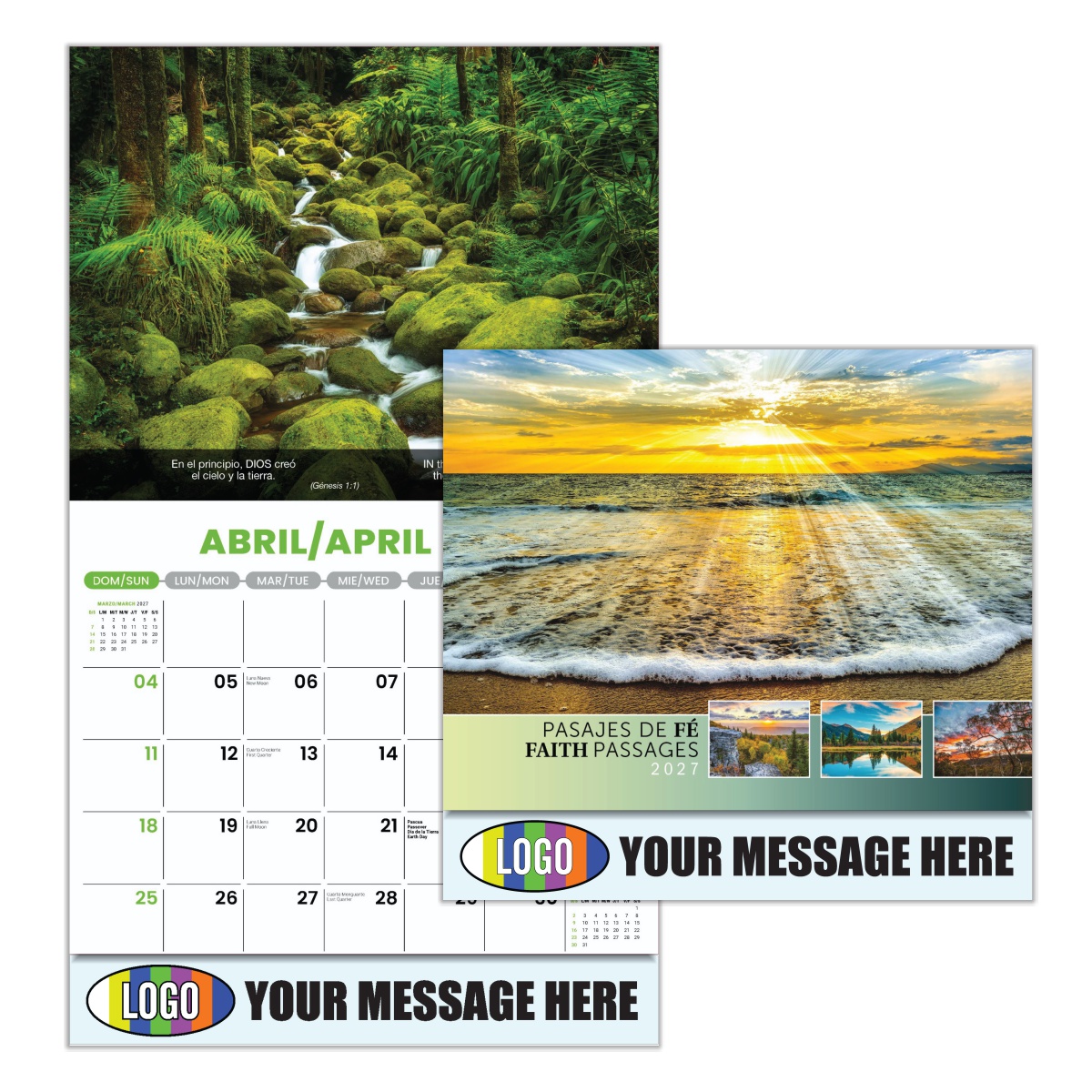 2027 Faith Passages Bilingual Business Promotional Calendar