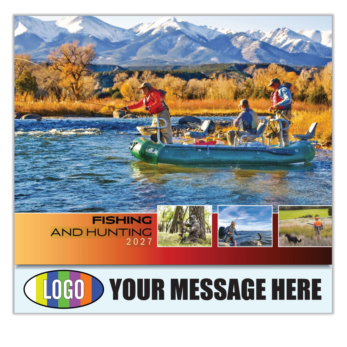 2027 Fishing and Hunting Business Promotional Calendar