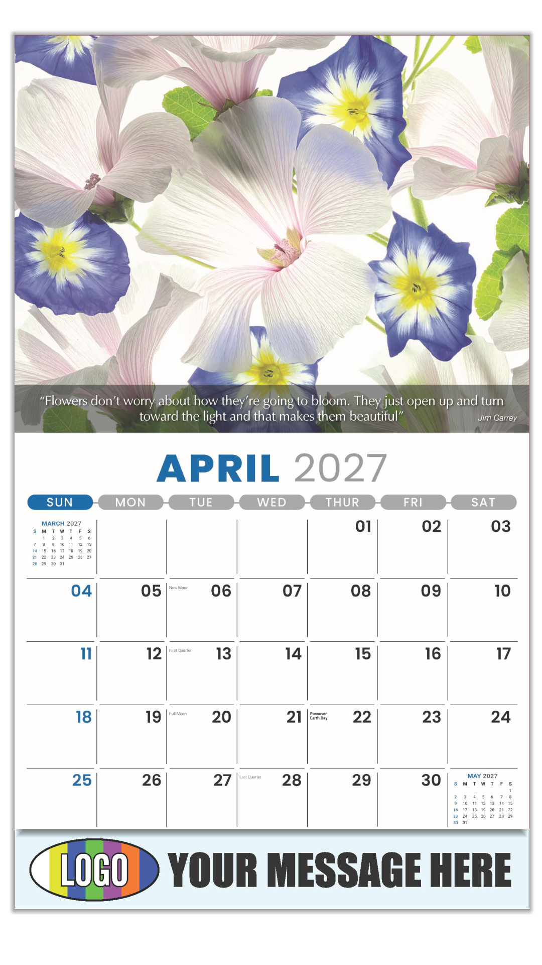 2027 Flowers and Gardens Business Promotional Calendar