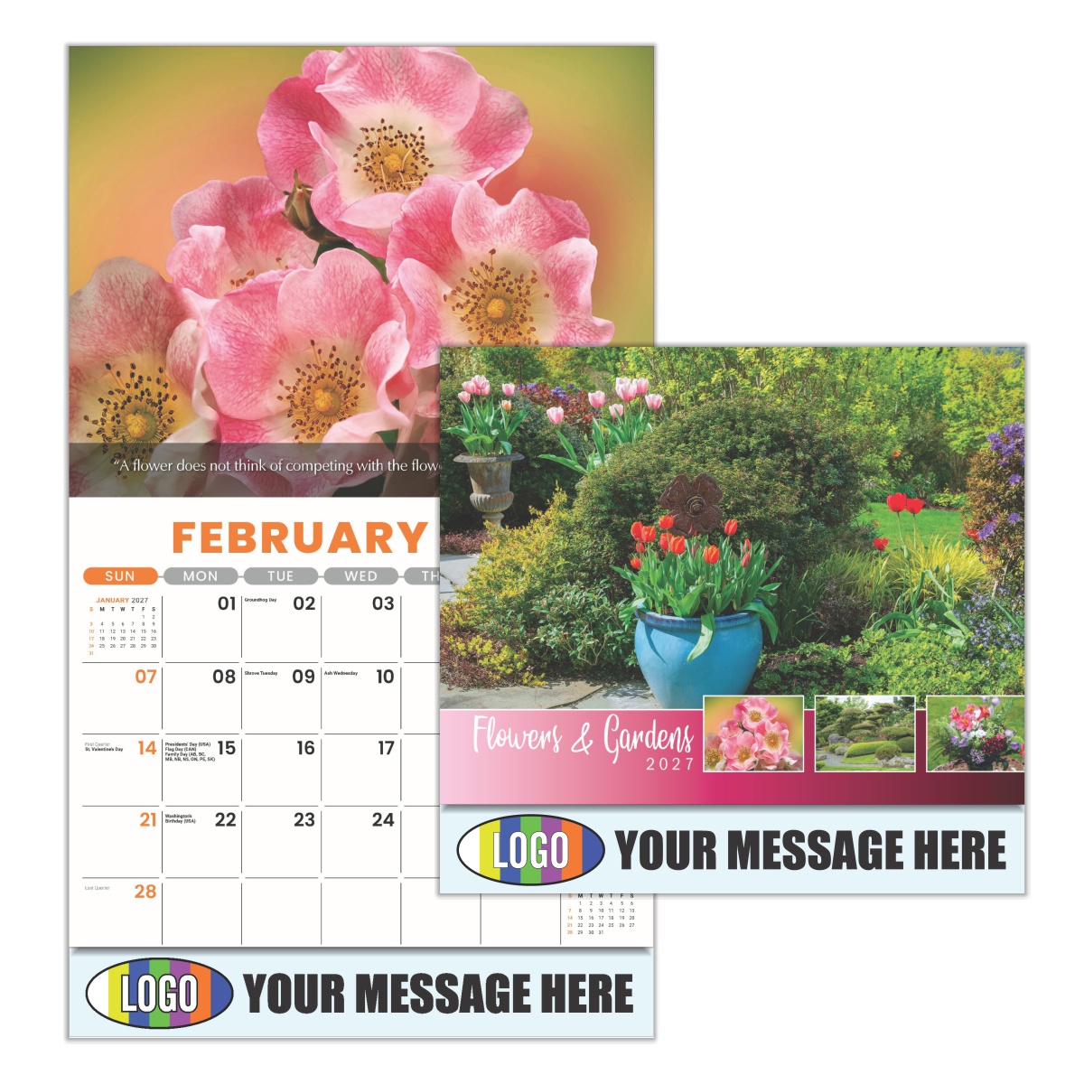 2027 Flowers and Gardens Business Promotional Calendar