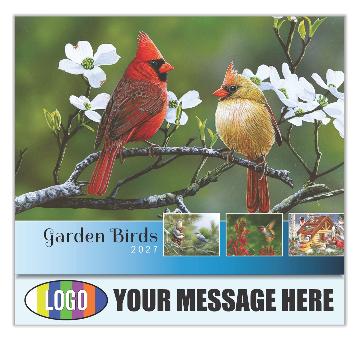 2027 Garden Birds Business Promotional Calendar