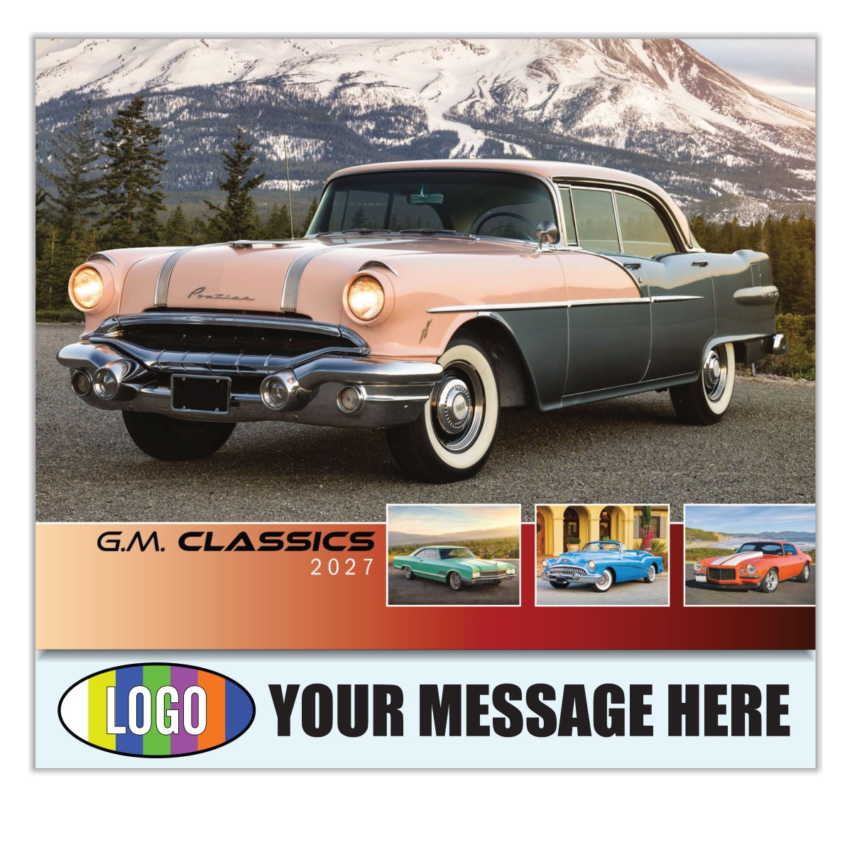 2027 GM Classic Cars Business Promotional Calendar