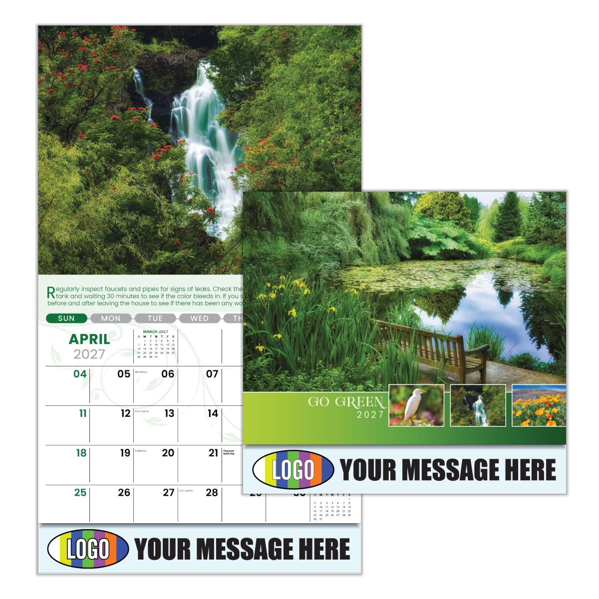 2027 Go Green Business Promotional Calendar