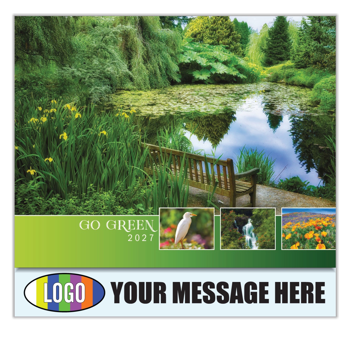 2027 Go Green Business Promotional Calendar