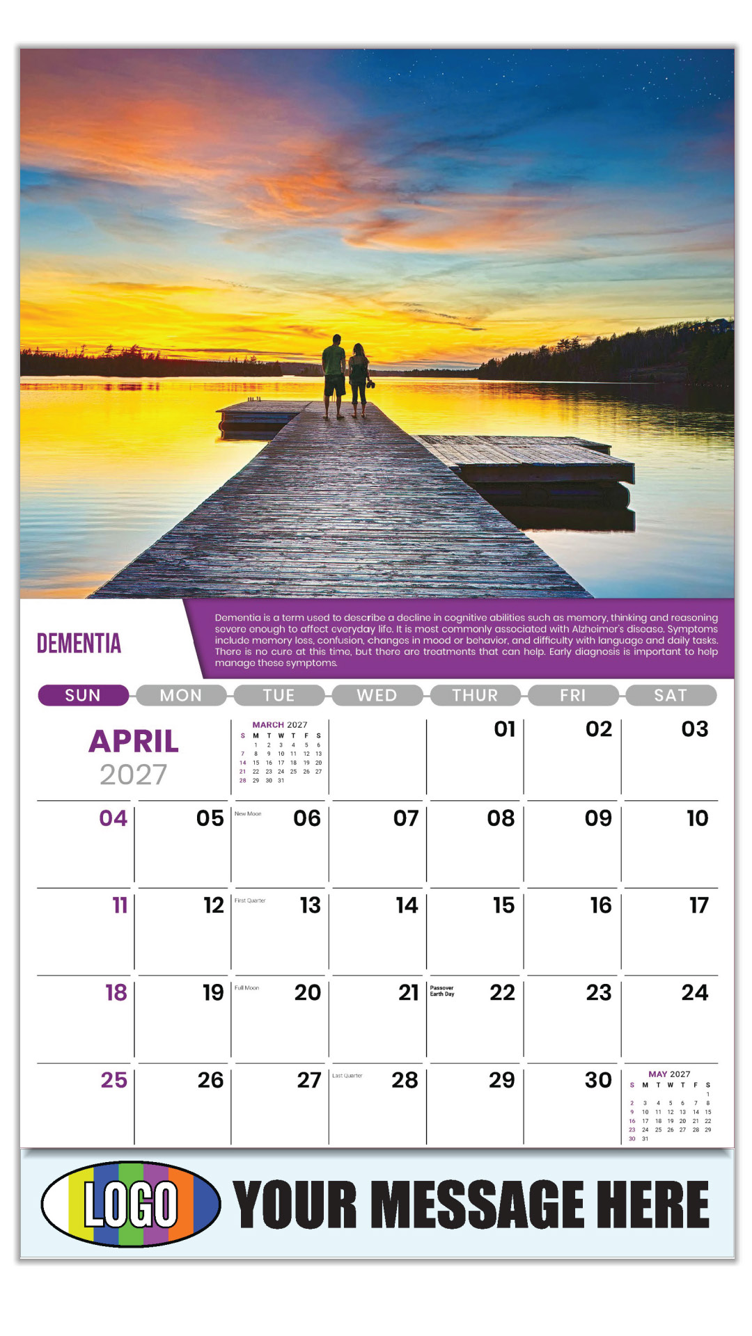 2027 Health Tips Business Promotional Calendar