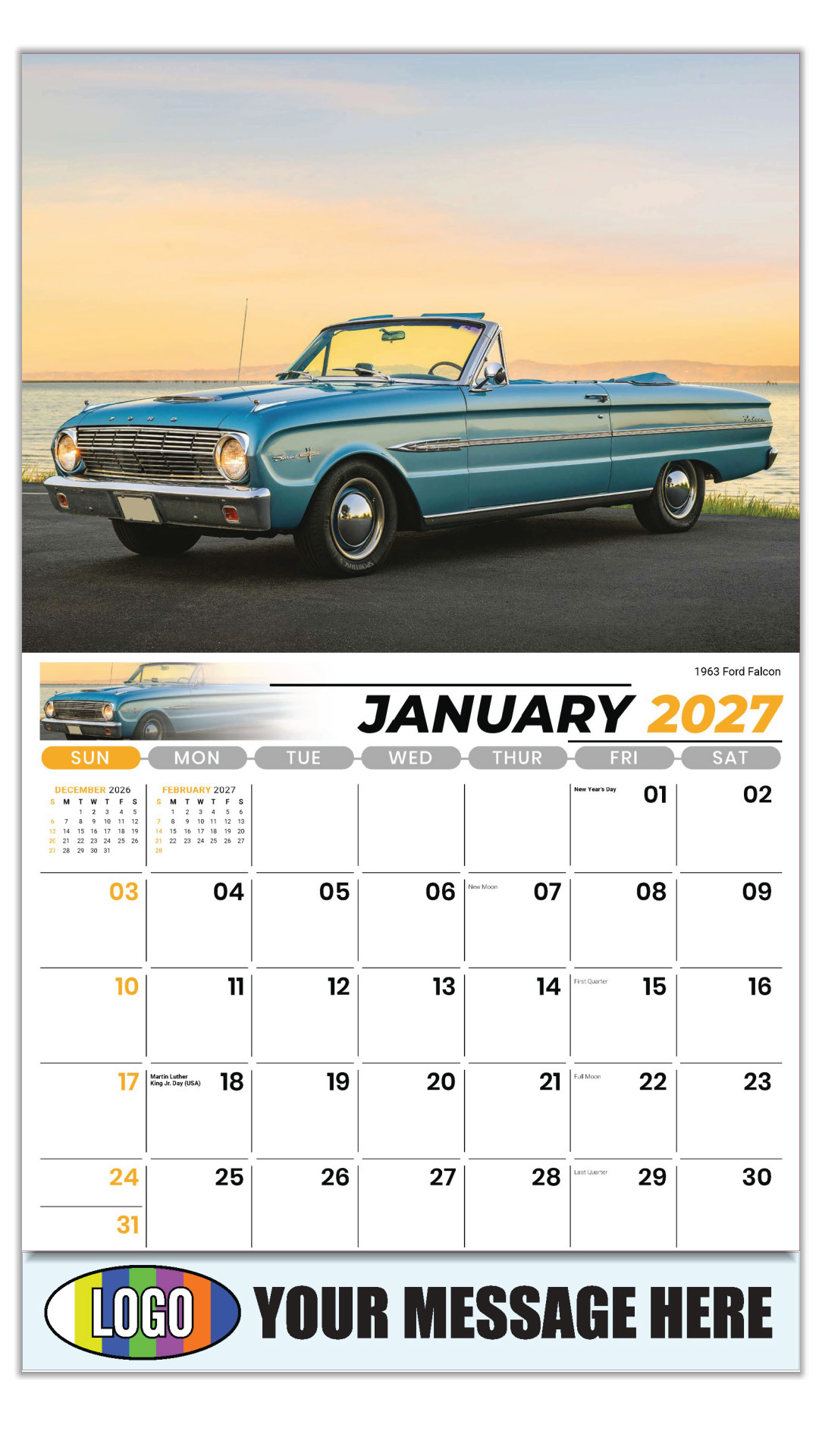 2027 FORD Cars Henry's Heritage Business Promotional Calendars