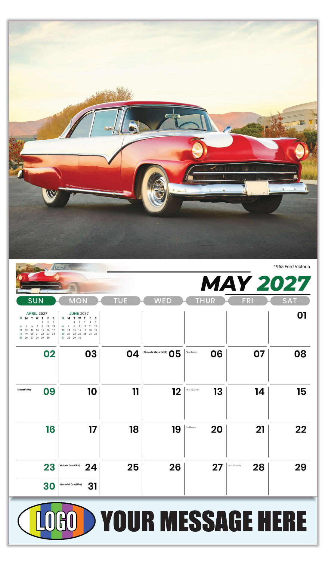 2027 FORD Cars Henry's Heritage Business Promotional Calendars