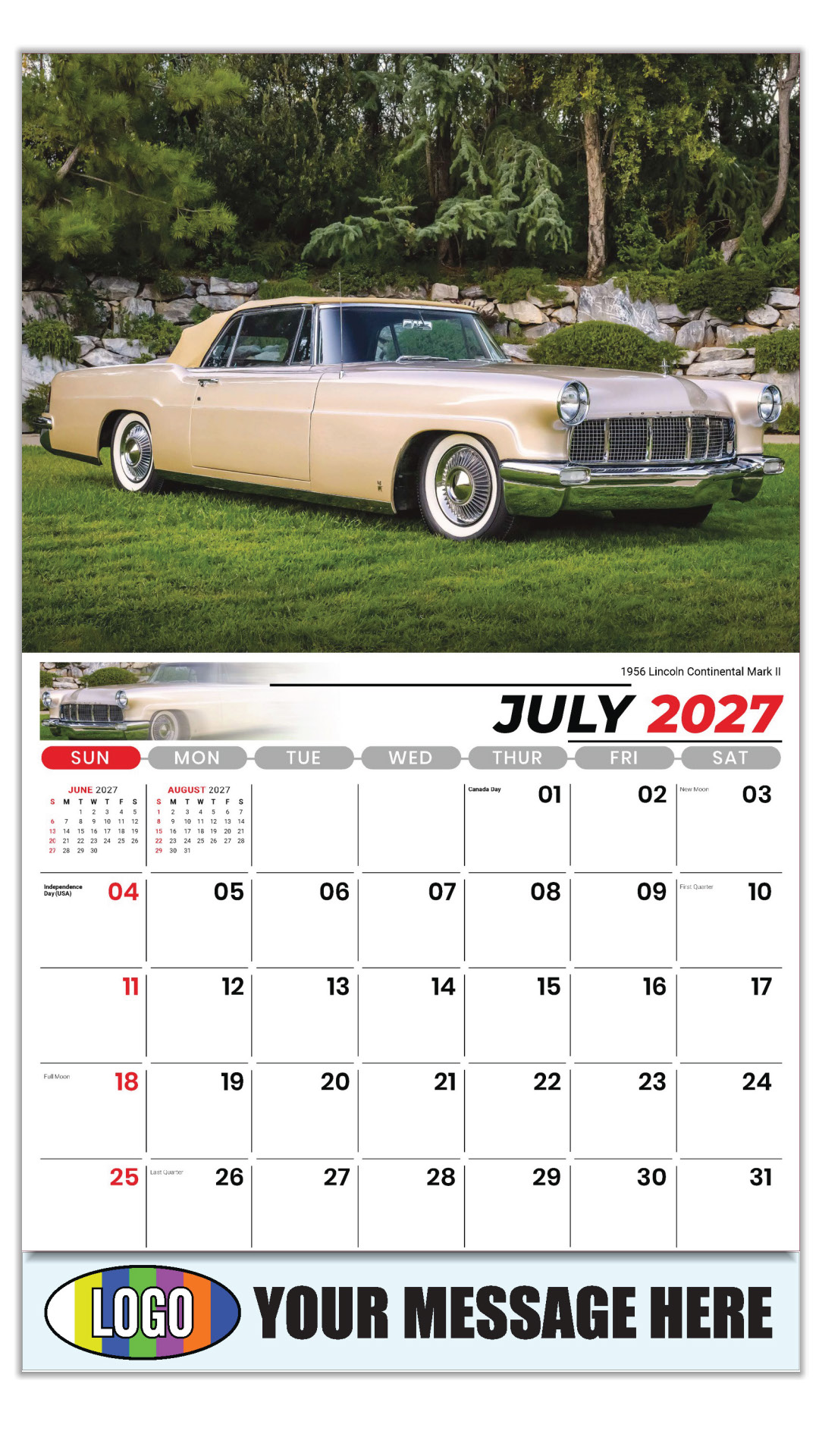 2027 FORD Cars Henry's Heritage Business Promotional Calendars