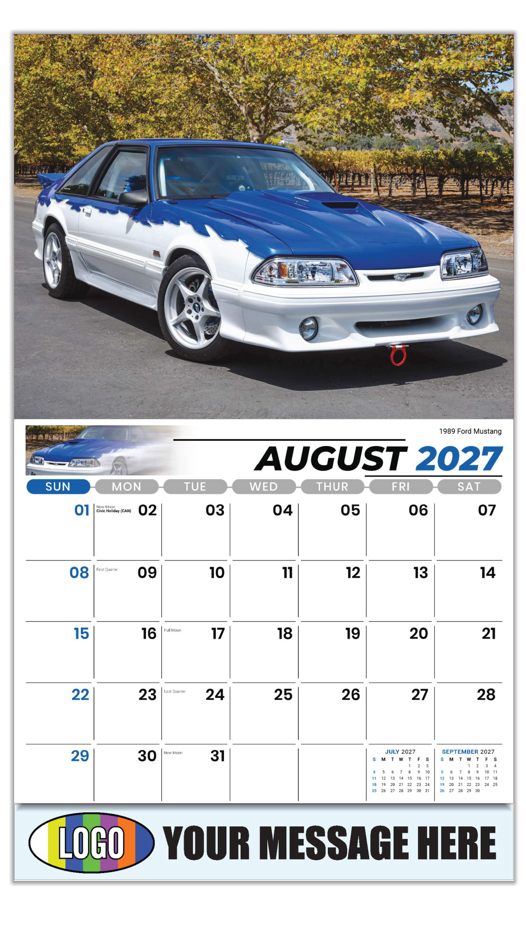 2027 FORD Cars Henry's Heritage Business Promotional Calendars