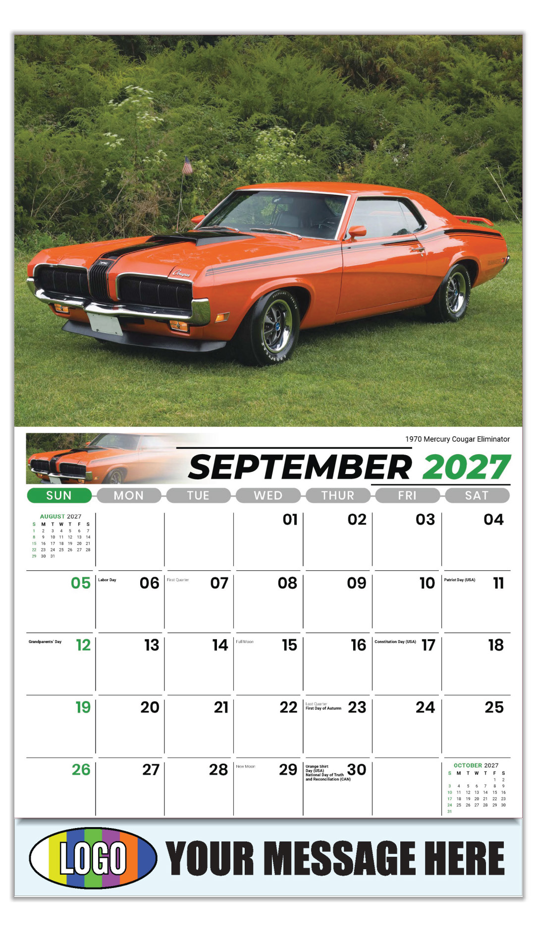 2027 FORD Cars Henry's Heritage Business Promotional Calendars
