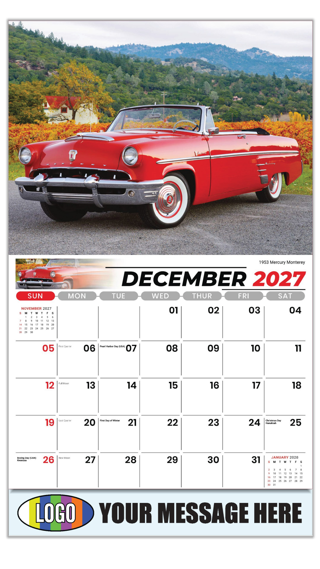 2027 FORD Cars Henry's Heritage Business Promotional Calendars