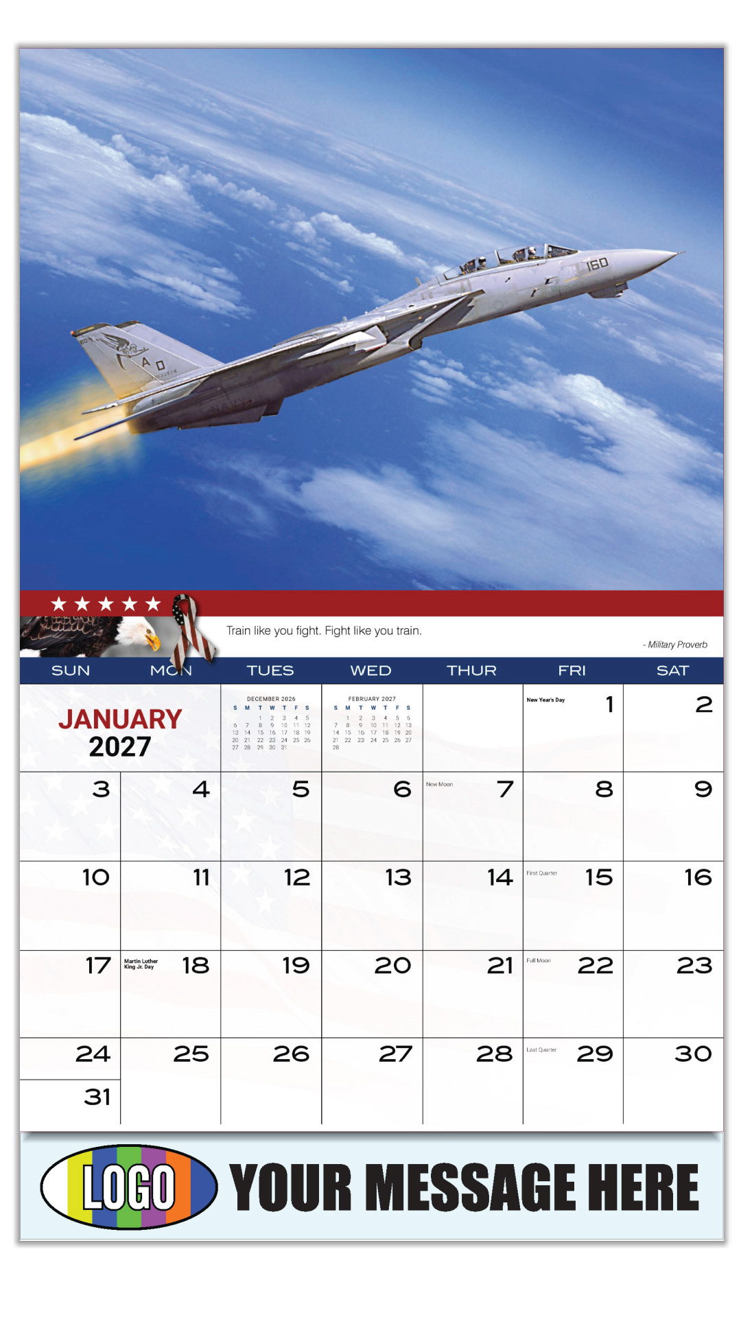 2027 Home of the Brave Business Promotional Calendar