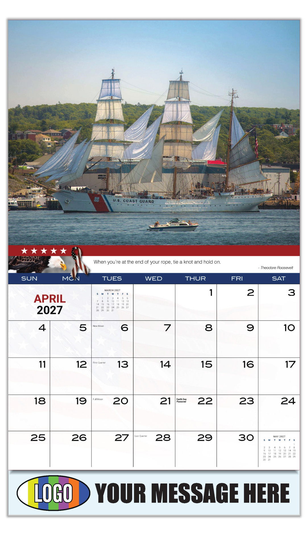 2027 Home of the Brave Business Promotional Calendar