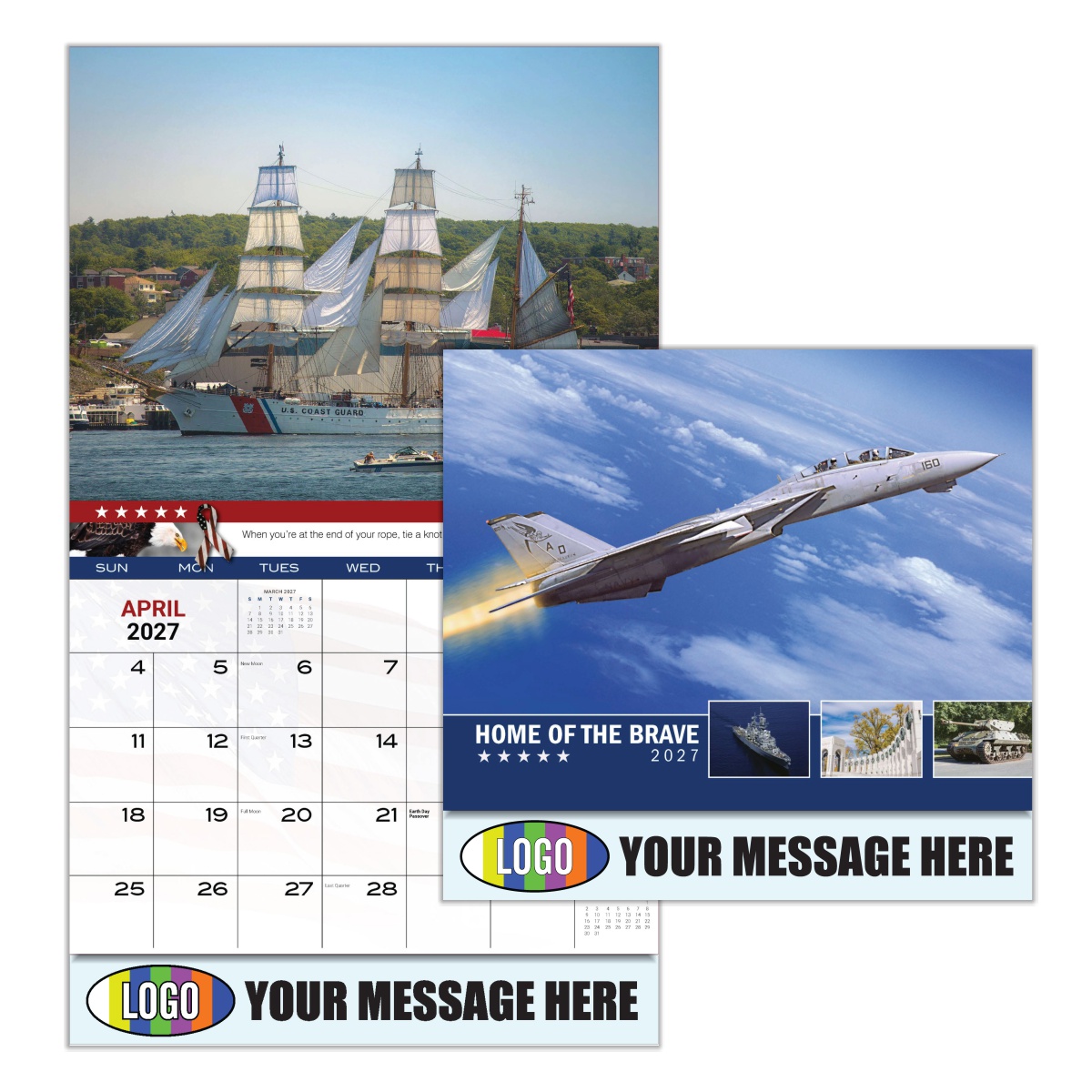 2027 Home of the Brave Business Promotional Calendar