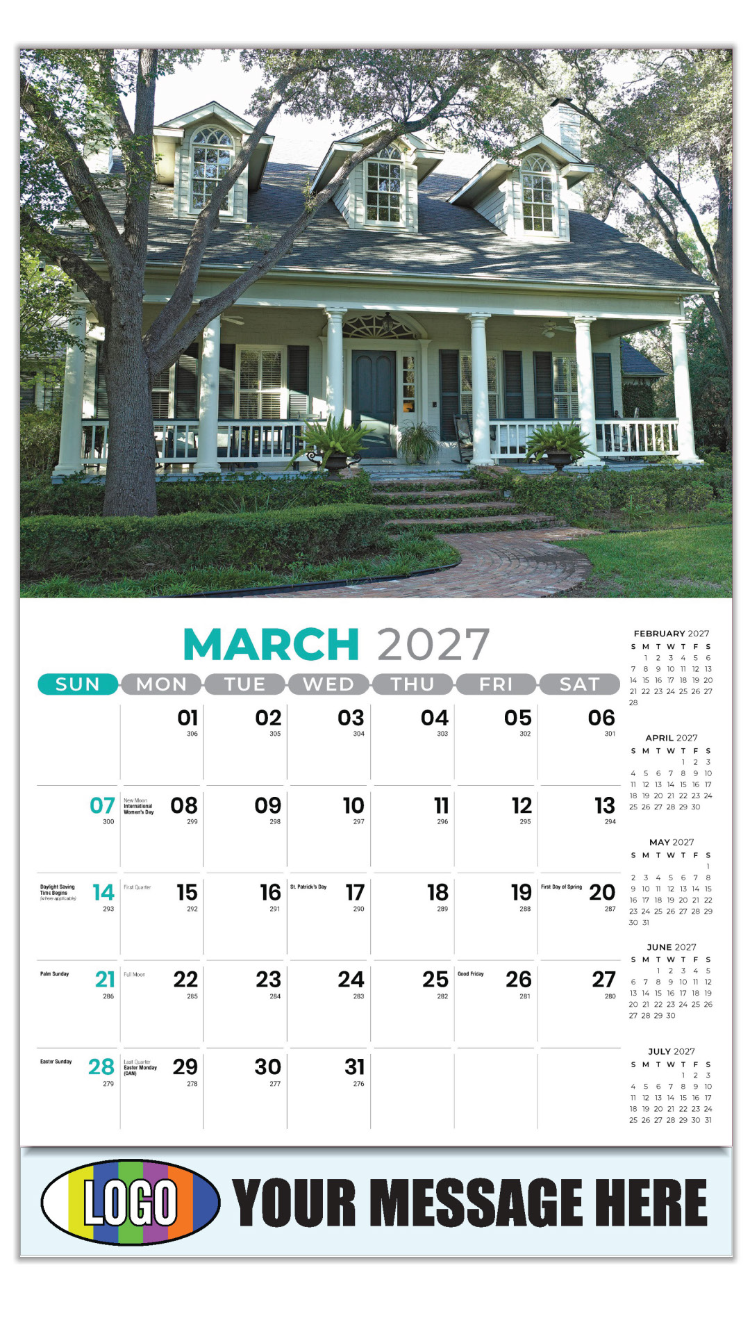 2027 Luxury Homes Business Promotional Calendar