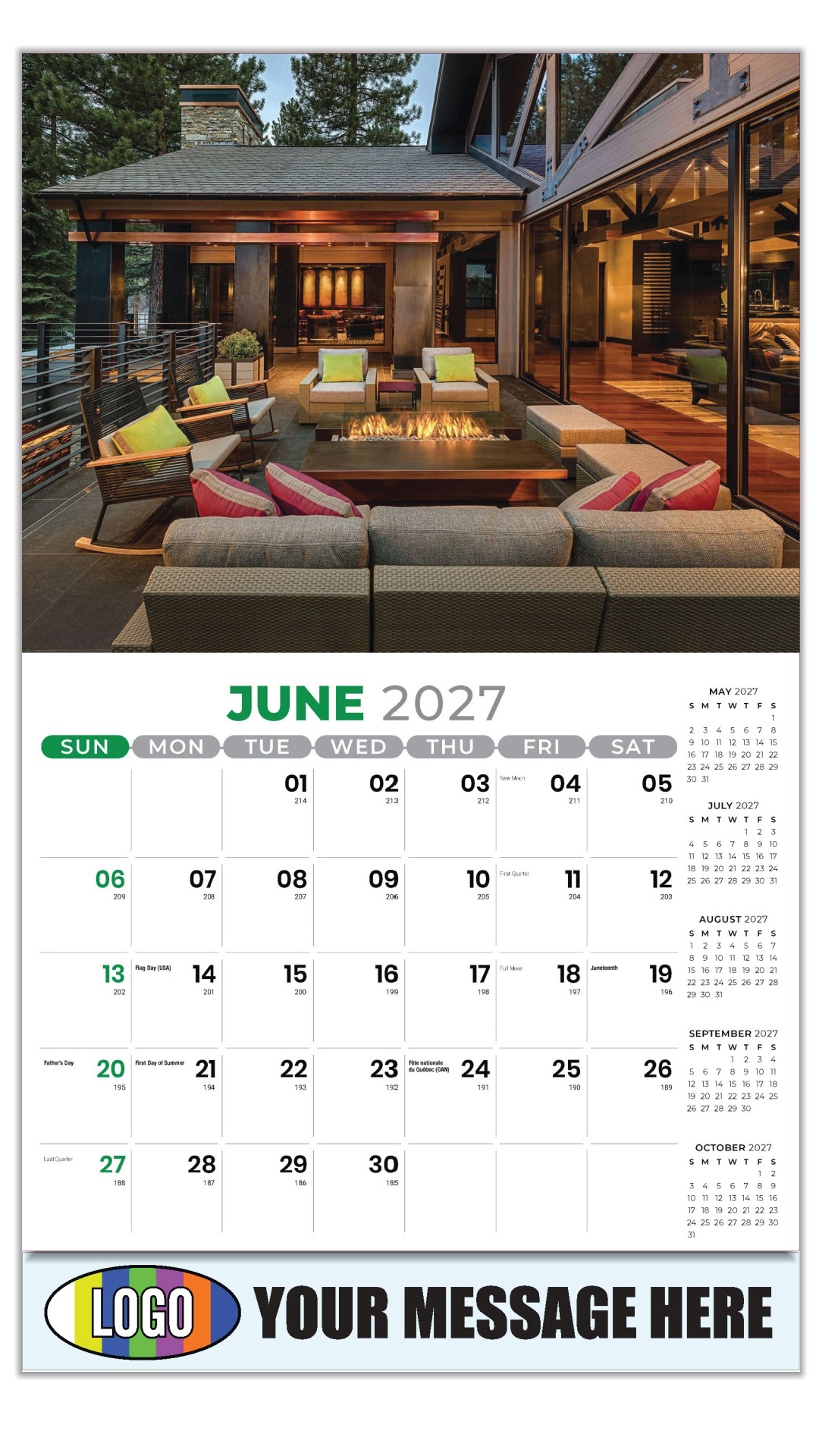 2027 Luxury Homes Business Promotional Calendar