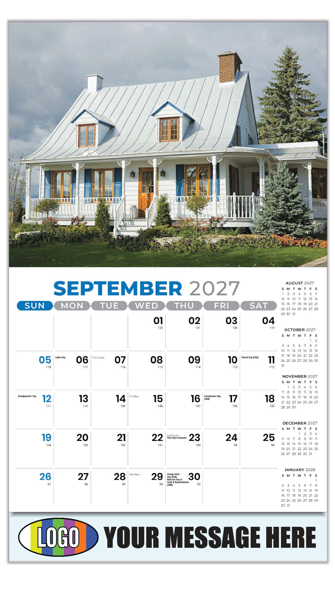 2027 Luxury Homes Business Promotional Calendar