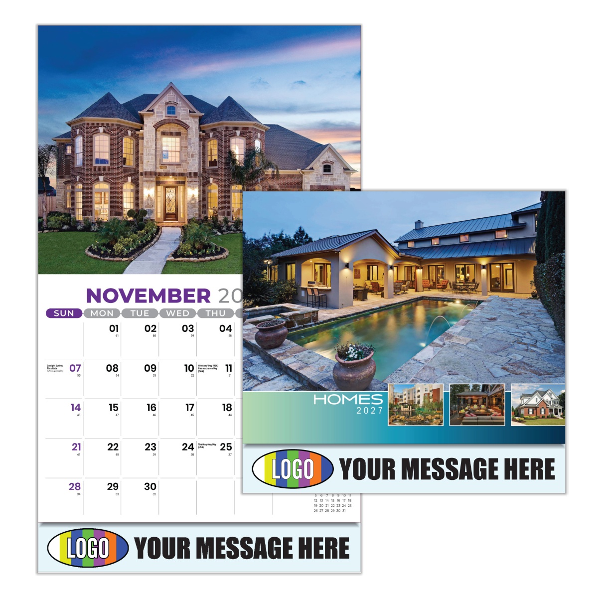 2027 Luxury Homes Business Promotional Calendar