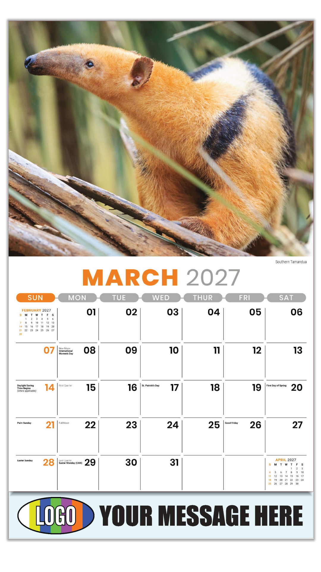 2027 International Wildlife Business Promotional Calendar