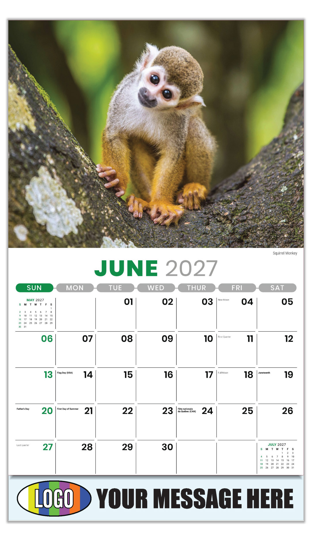 2027 International Wildlife Business Promotional Calendar