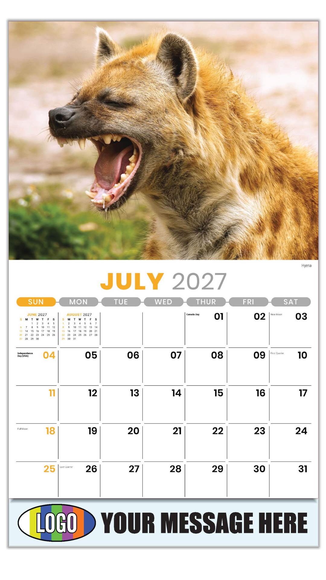 2027 International Wildlife Business Promotional Calendar