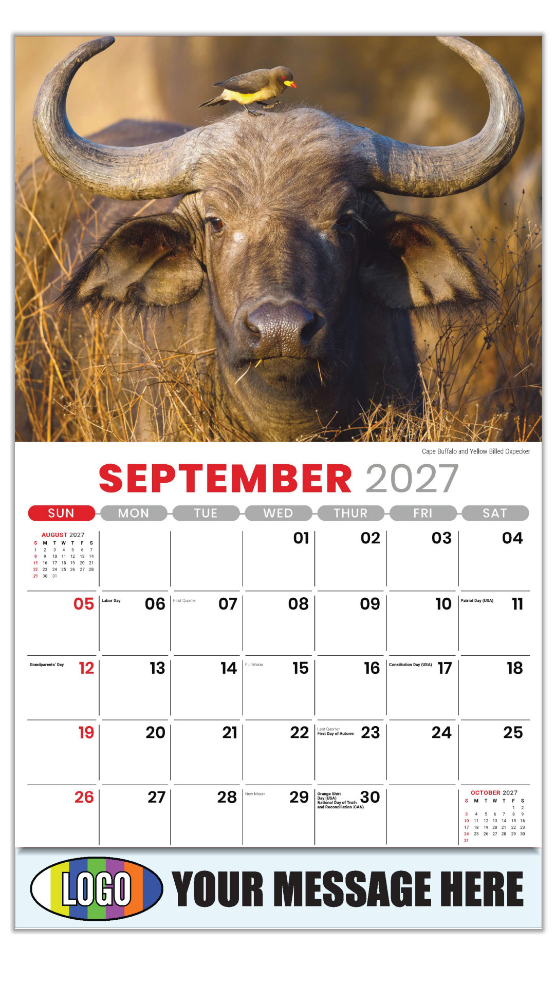 2027 International Wildlife Business Promotional Calendar
