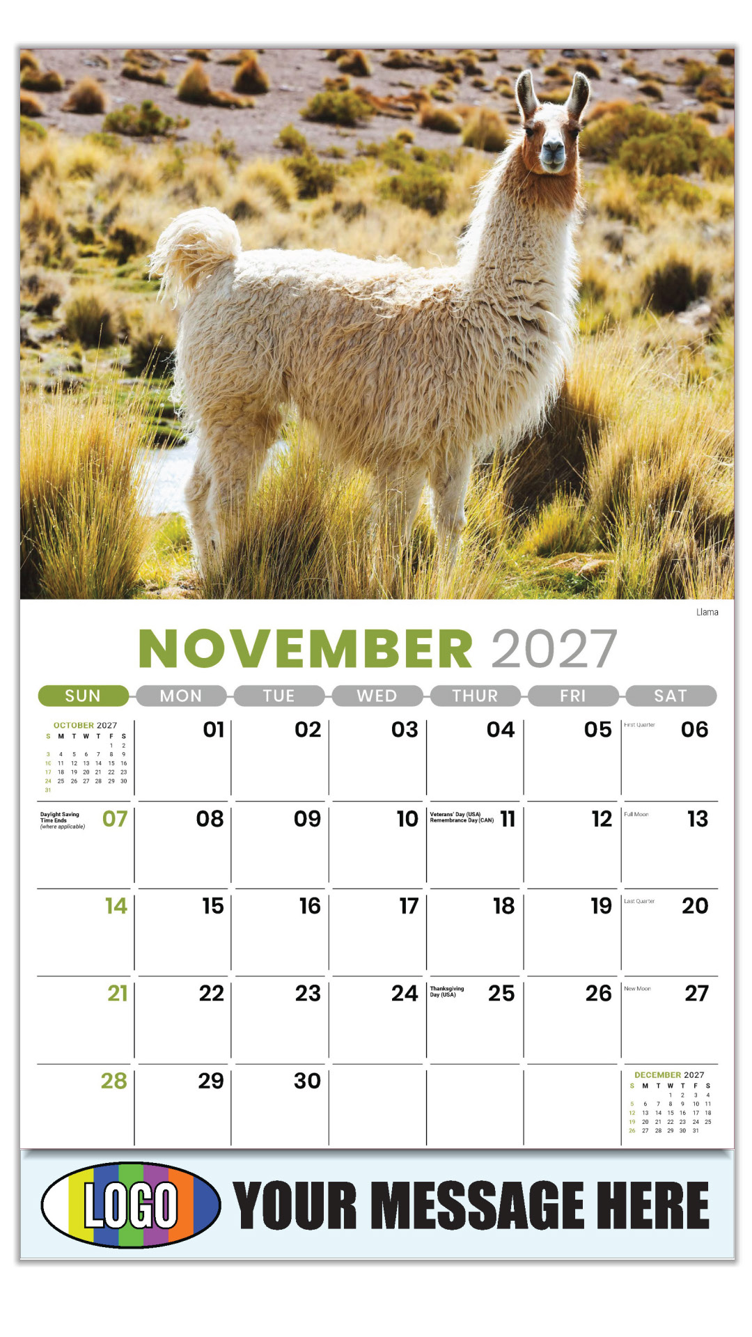 2027 International Wildlife Business Promotional Calendar