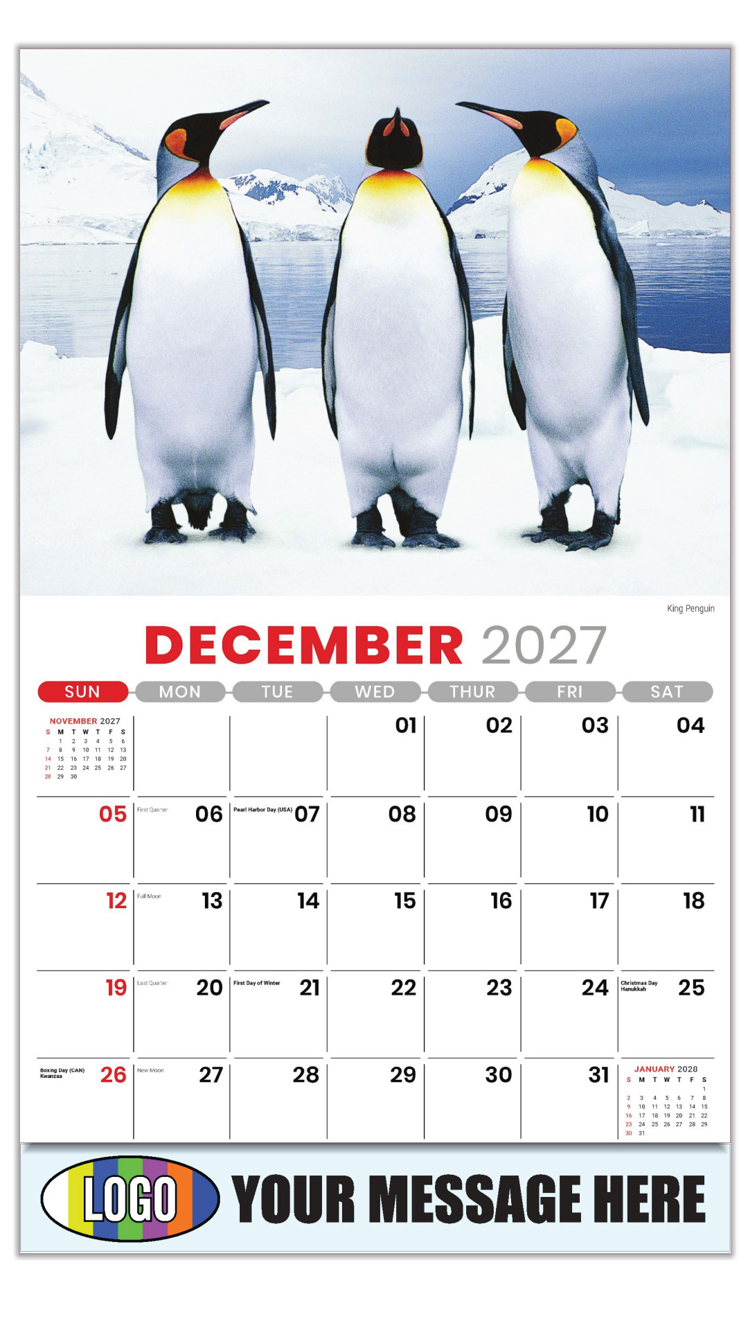 2027 International Wildlife Business Promotional Calendar