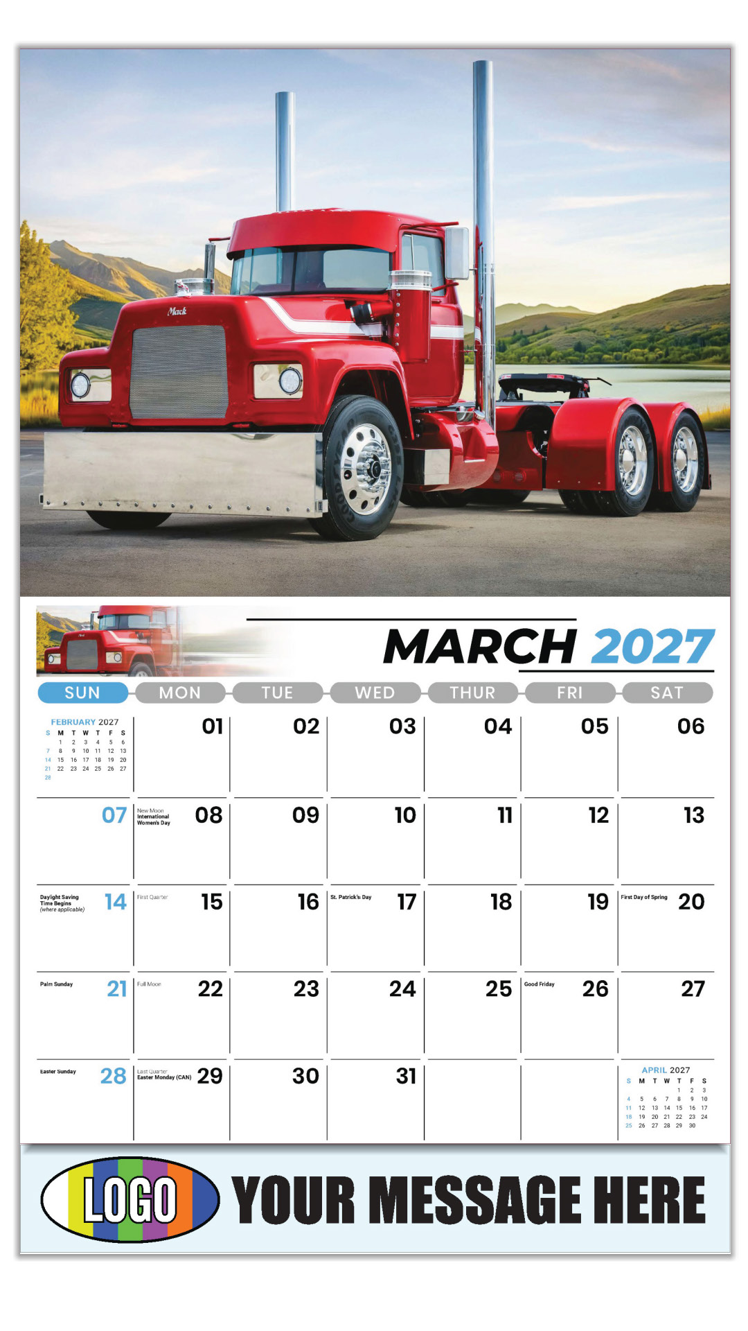 2027 Kings of the Road Business Promotional Calendar