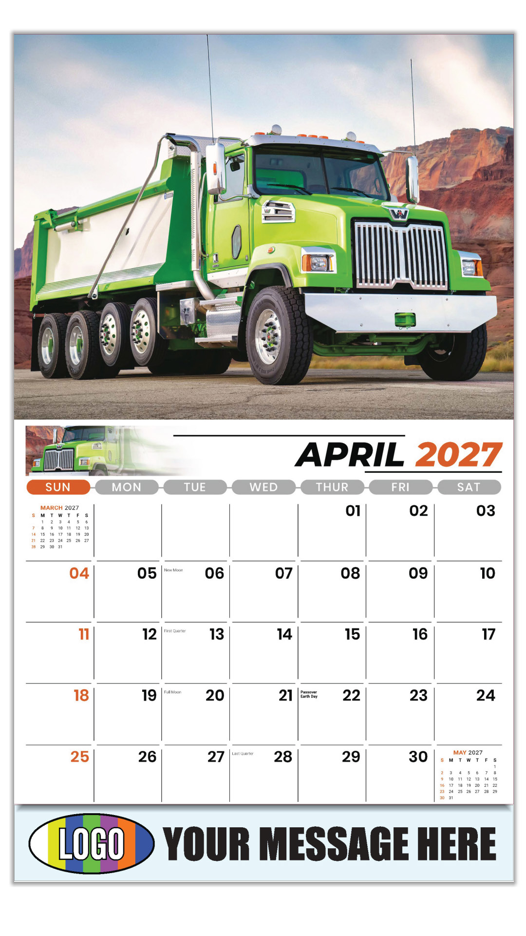 2027 Kings of the Road Business Promotional Calendar