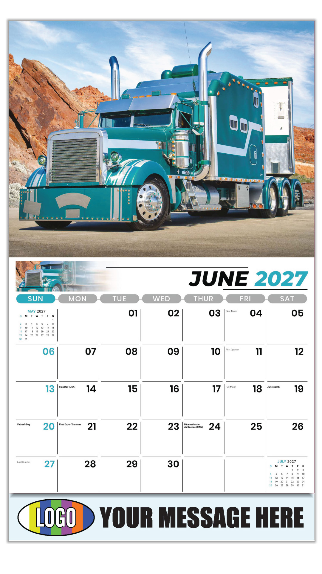 2027 Kings of the Road Business Promotional Calendar