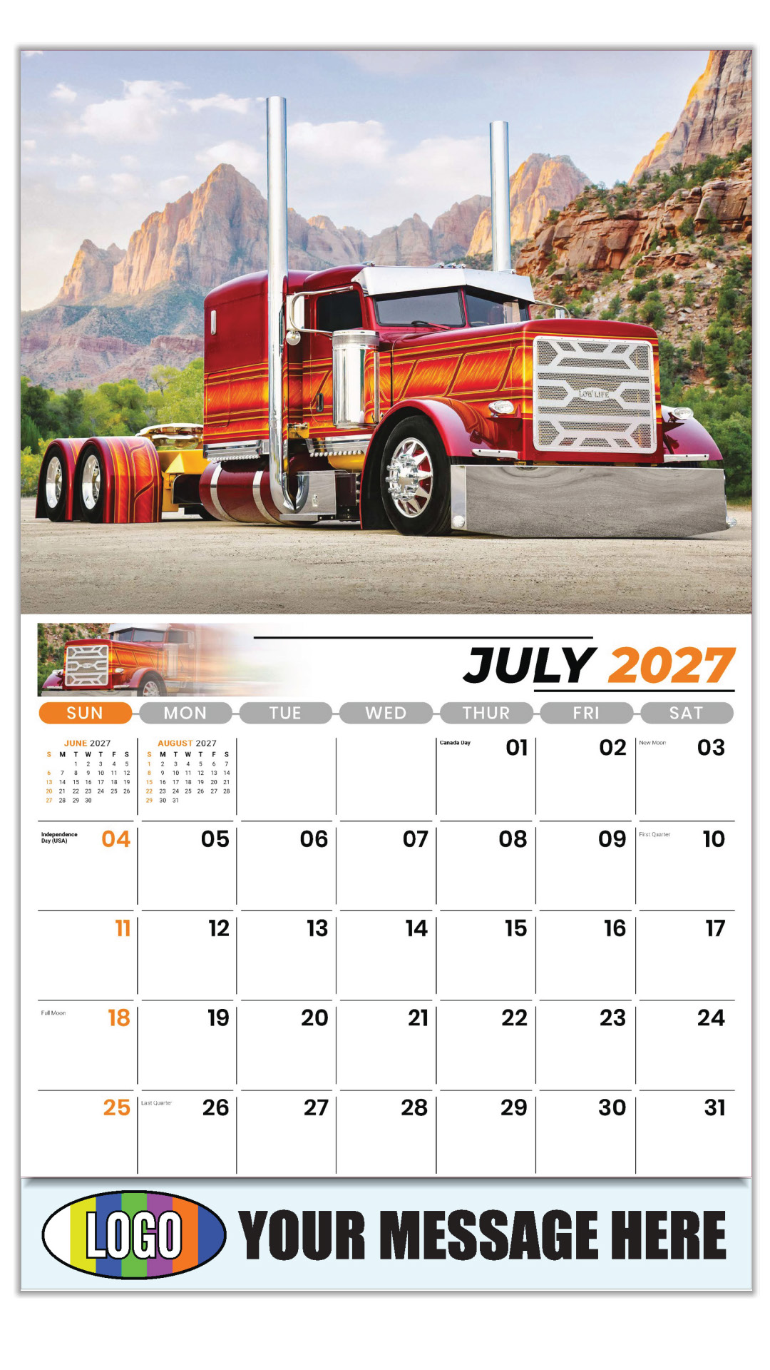 2027 Kings of the Road Business Promotional Calendar