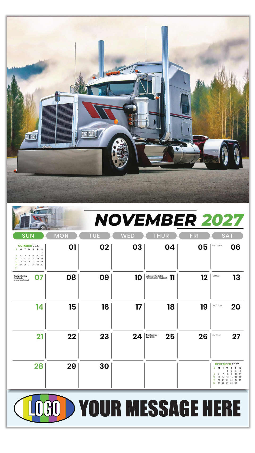2027 Kings of the Road Business Promotional Calendar